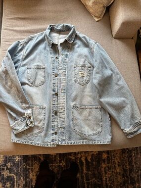Vintage Lee Dungarees Light Blue Chore/Barn Coat